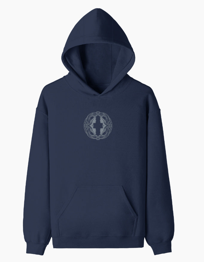 Reflections Pullover Hoodie hoodie regular fit cotton fabric heavyweight fabric detail view by HAViT Apparel