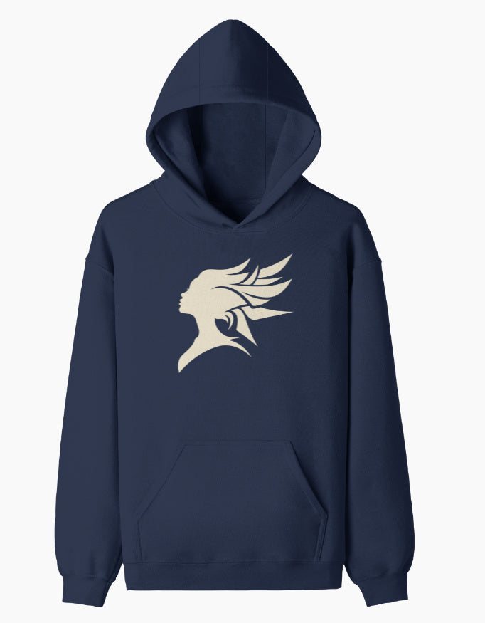 Ethereal Muse- Pullover Hoodie hoodie regular fit cotton fabric heavyweight fabric detail view by HAViT Apparel