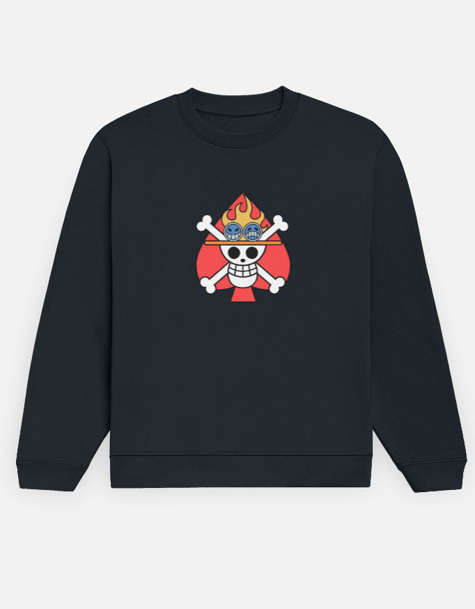 Anime Sweatshirt regular fit cotton fabric heavyweight fabric detail view by HAViT Apparel