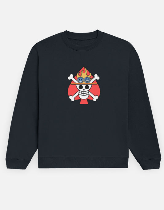Anime Sweatshirt regular fit cotton fabric heavyweight fabric detail view by HAViT Apparel
