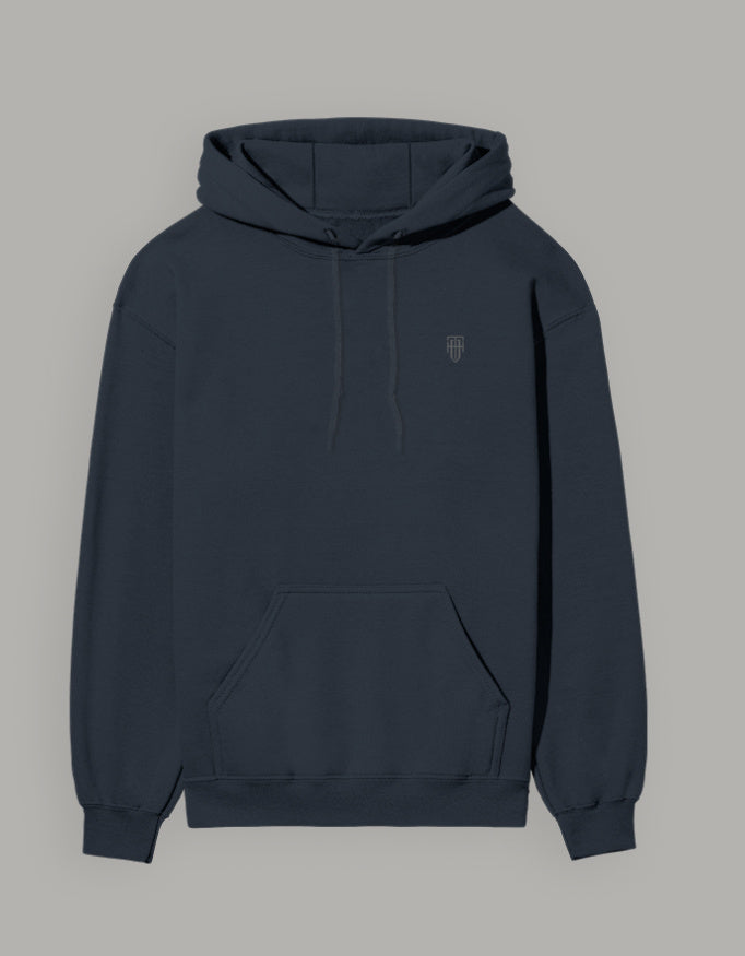 Unisex Dark Hoodie regular fit cotton fabric heavyweight fabric detail view by HAViT Apparel