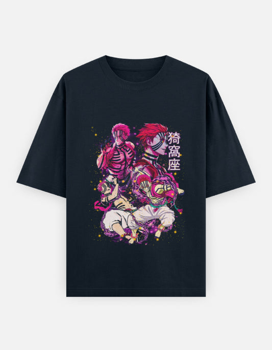 Anime Oversized Classic T-Shirt t-shirt oversized fit cotton fabric heavyweight fabric detail view by HAViT Apparel