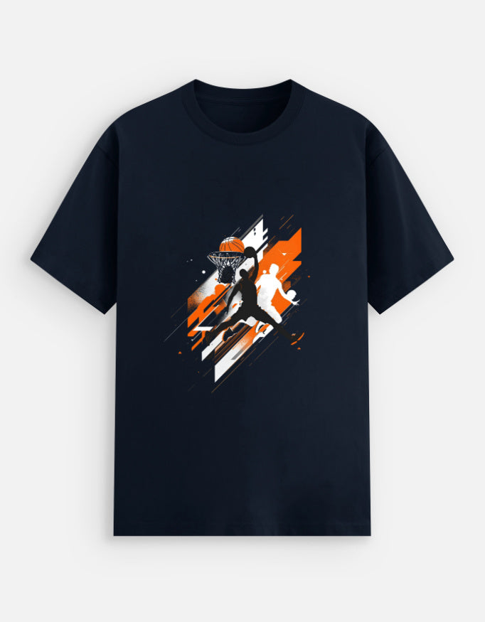 Stretch T-shirt t-shirt cotton fabric printed design detail view by HAViT Apparel