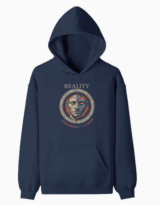 The Hidden Self Pullover Hoodie hoodie regular fit cotton fabric heavyweight fabric detail view by HAViT Apparel
