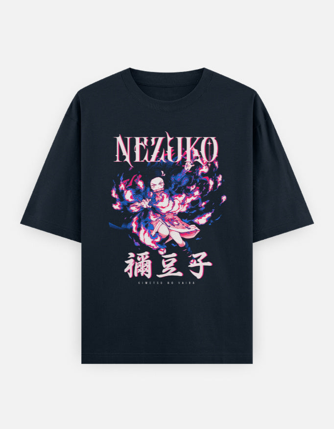 Anime Oversized Classic T-Shirt t-shirt oversized fit cotton fabric heavyweight fabric detail view by HAViT Apparel