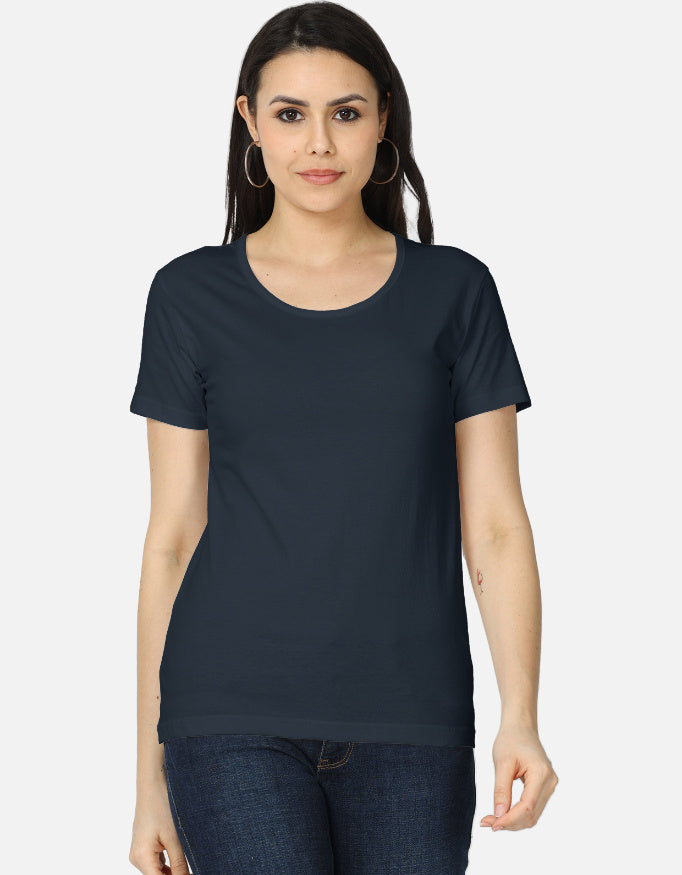Women's Classic T-Shirt regular fit cotton fabric heavyweight fabric detail view by HAViT Apparel