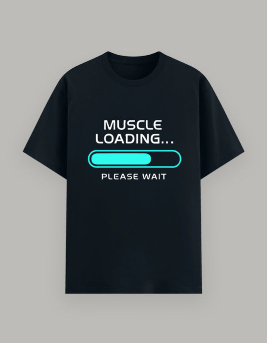Muscle Mode Basic Tee t-shirt cotton fabric detail view by HAViT Apparel