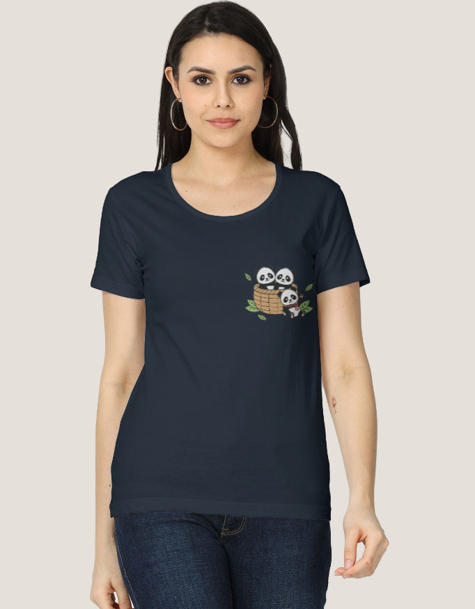 Women's Classic T-Shirt regular fit cotton fabric heavyweight fabric detail view by HAViT Apparel