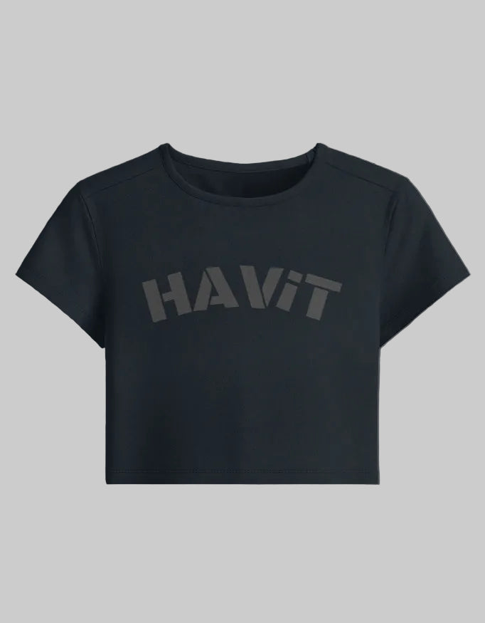 HAViT Baby Tee cotton fabric heavyweight fabric detail view by HAViT Apparel