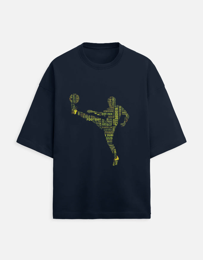 Unisex Terry Oversized Tee oversized fit cotton fabric heavyweight fabric detail view by HAViT Apparel