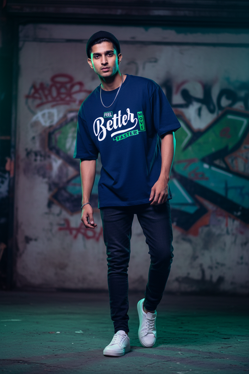 Feel Better Move Faster – Oversized Standard T-Shirt