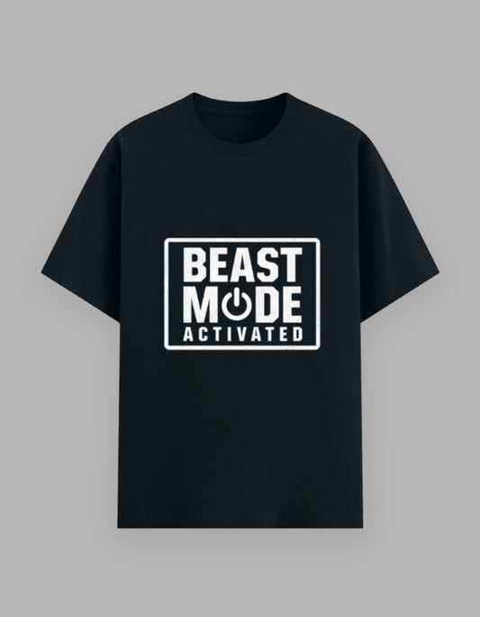Beast Mode Basic Tee t-shirt printed design detail view by HAViT Apparel