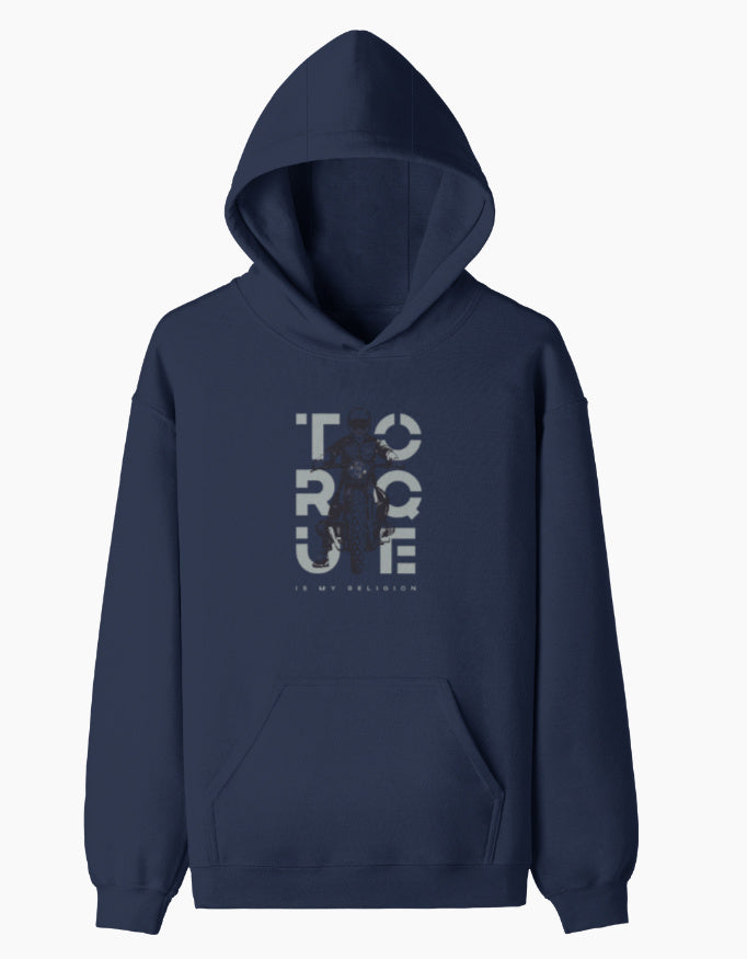 Torque- Pullover Hoodie sweatshirt regular fit cotton fabric heavyweight fabric detail view by HAViT Apparel