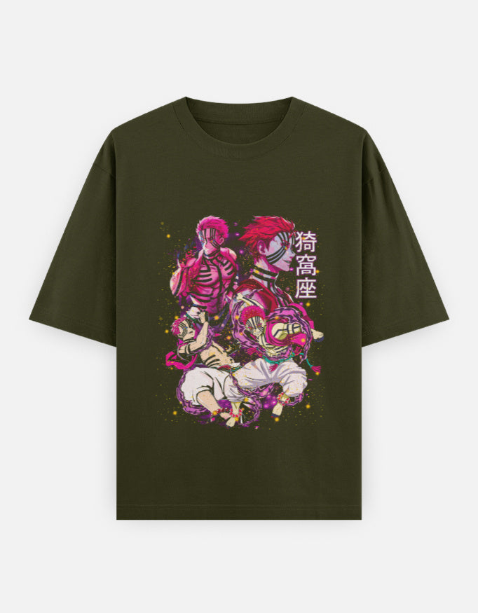 Anime Oversized Classic T-Shirt t-shirt oversized fit cotton fabric heavyweight fabric detail view by HAViT Apparel