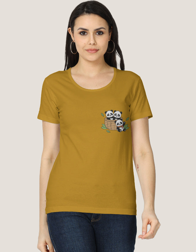 Women's Classic T-Shirt regular fit cotton fabric heavyweight fabric detail view by HAViT Apparel