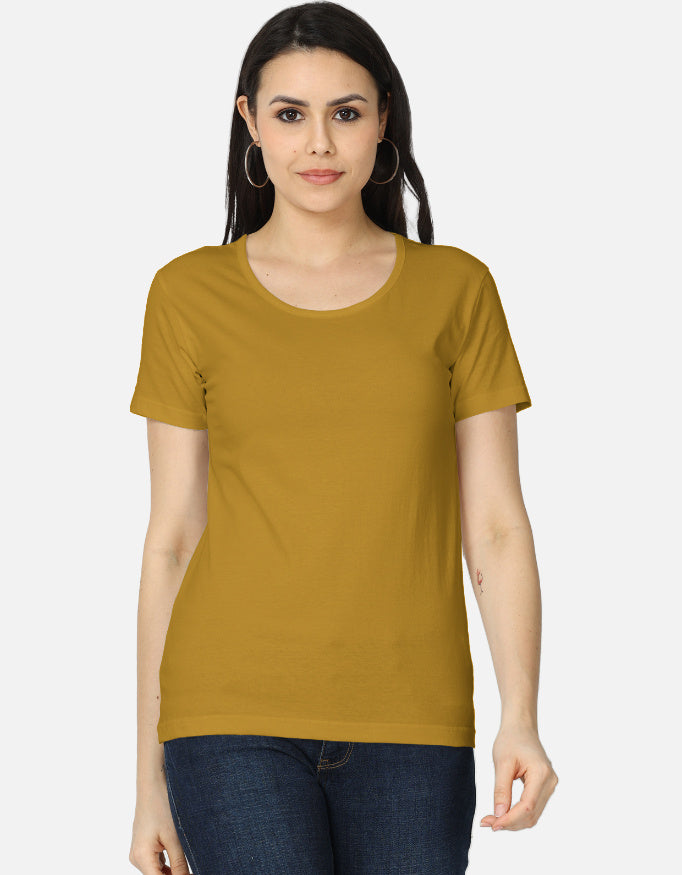Women's Classic T-Shirt regular fit cotton fabric heavyweight fabric detail view by HAViT Apparel