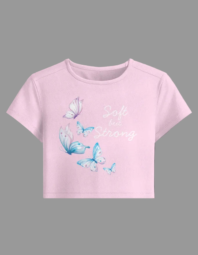 Strong Energy Baby Tee cotton fabric heavyweight fabric detail view by HAViT Apparel
