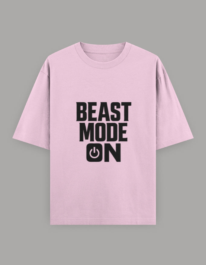 Beast Mode Classic Oversize Tee t-shirt oversized fit printed design detail view by HAViT Apparel