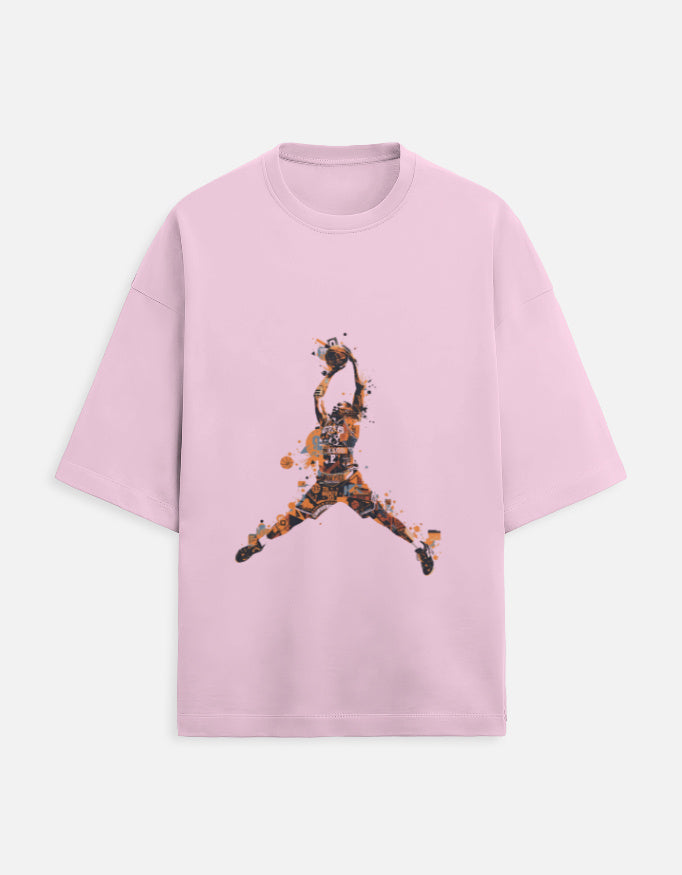 Unisex Terry Oversized Tee oversized fit cotton fabric heavyweight fabric detail view by HAViT Apparel