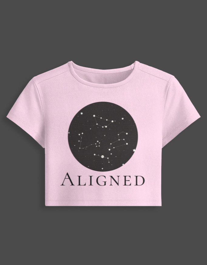Stargazer Baby Tee cotton fabric heavyweight fabric detail view by HAViT Apparel