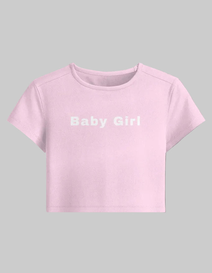Baby Girl Baby Tee – Soft Girl Essential cotton fabric heavyweight fabric detail view by HAViT Apparel