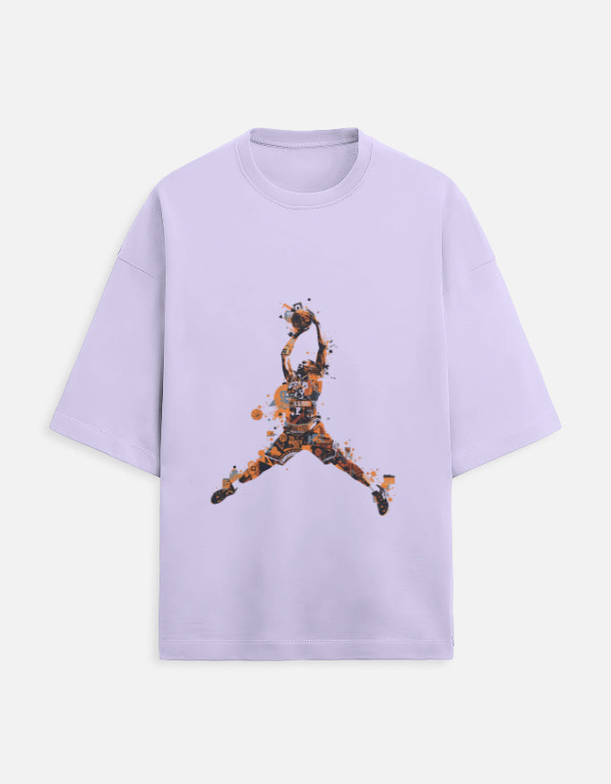 Unisex Terry Oversized Tee oversized fit cotton fabric heavyweight fabric detail view by HAViT Apparel
