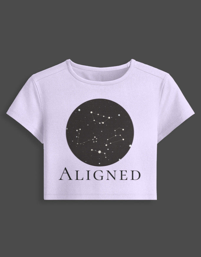 Stargazer Baby Tee cotton fabric heavyweight fabric detail view by HAViT Apparel
