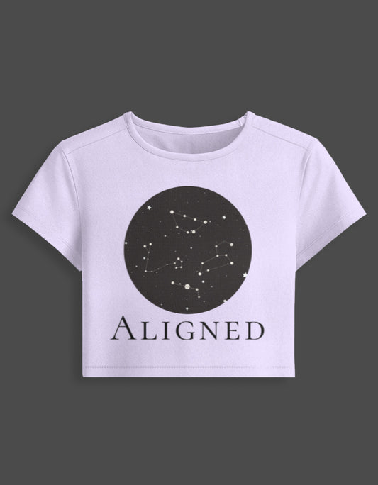 Stargazer Baby Tee cotton fabric heavyweight fabric detail view by HAViT Apparel