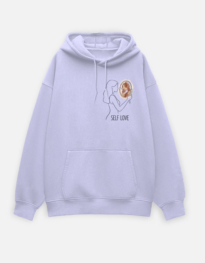 Reflected Grace Oversized Hoodie hoodie oversized fit cotton fabric heavyweight fabric detail view by HAViT Apparel