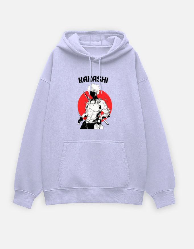 Anime Oversized Hoodie hoodie oversized fit cotton fabric heavyweight fabric graphic print printed design anime inspired design detail view by HAViT Apparel