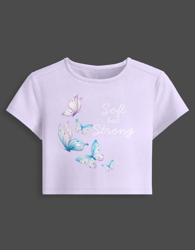 Strong Energy Baby Tee cotton fabric heavyweight fabric detail view by HAViT Apparel