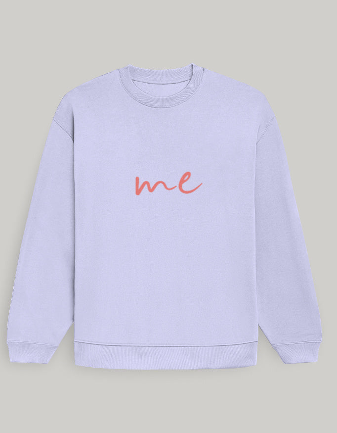 Aesthetic Women's Oversized Sweatshirt – Signature me Edition sweatshirt oversized fit cotton fabric heavyweight fabric graphic print printed design detail view by HAViT Apparel