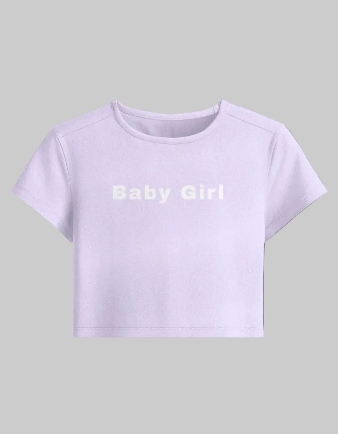 Baby Girl Baby Tee – Soft Girl Essential cotton fabric heavyweight fabric detail view by HAViT Apparel