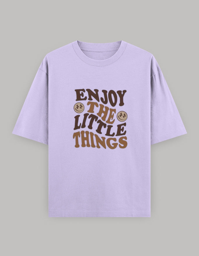 Mindful Living Oversized Cotton T-Shirt t-shirt oversized fit cotton fabric heavyweight fabric printed design detail view by HAViT Apparel