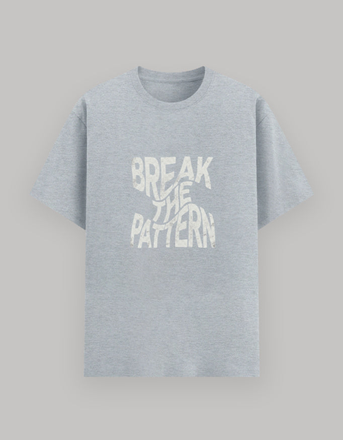 Break The Pattern Basic T-Shirt cotton fabric heavyweight fabric detail view by HAViT Apparel