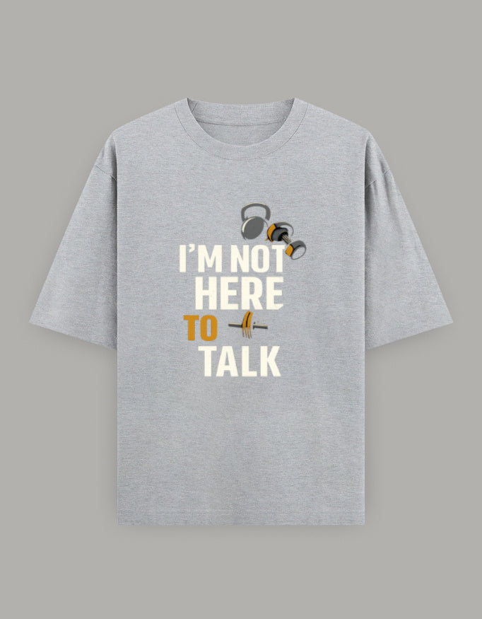 Silent Grind Oversized Tee t-shirt oversized fit graphic print detail view by HAViT Apparel