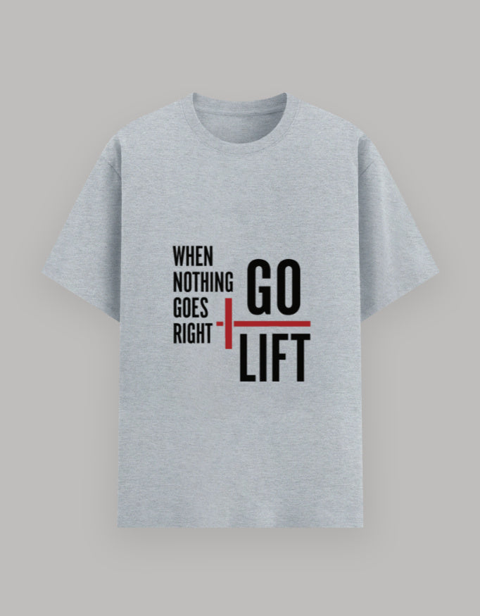 Go Lift Basic Tee t-shirt detail view by HAViT Apparel