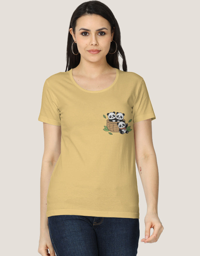 Women's Classic T-Shirt regular fit cotton fabric heavyweight fabric detail view by HAViT Apparel