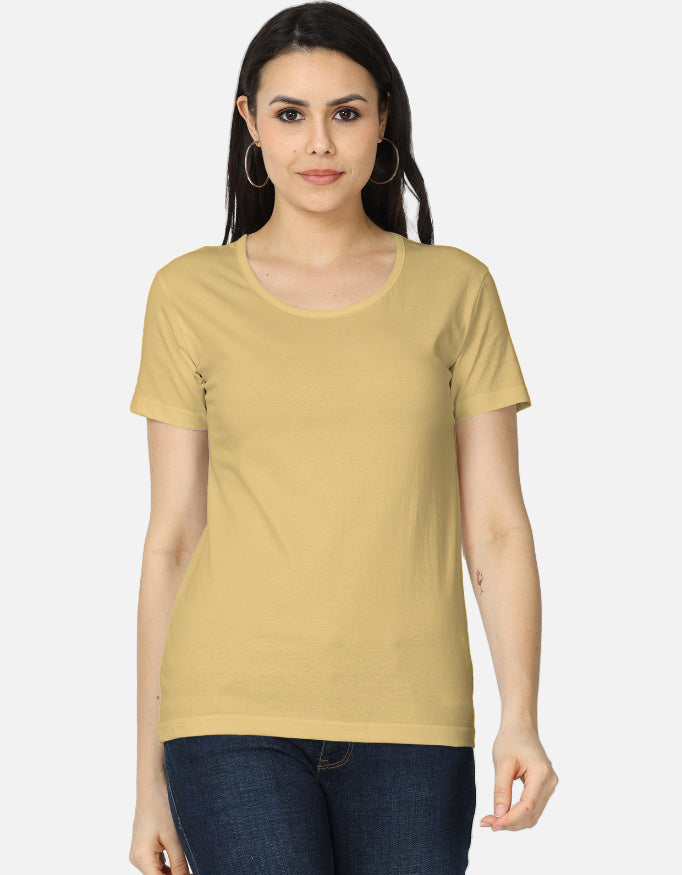 Women's Classic T-Shirt regular fit cotton fabric heavyweight fabric detail view by HAViT Apparel