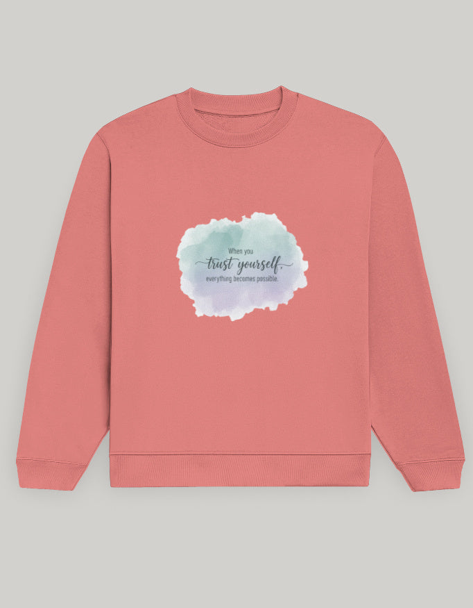 Unisex Sweatshirt regular fit cotton fabric heavyweight fabric detail view by HAViT Apparel
