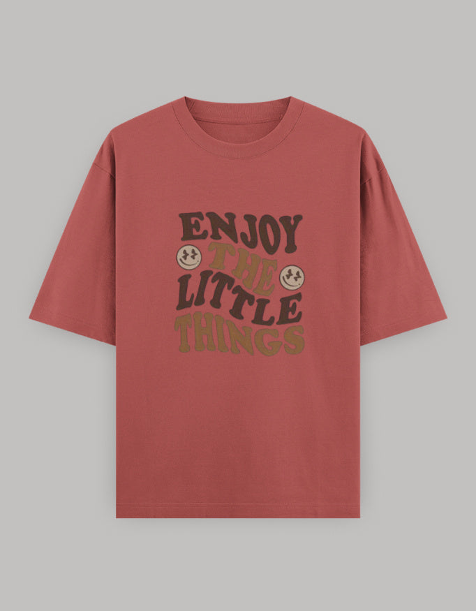 Mindful Living Oversized Cotton T-Shirt t-shirt oversized fit cotton fabric heavyweight fabric printed design detail view by HAViT Apparel