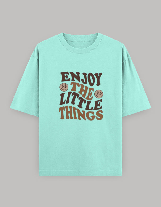 Mindful Living Oversized Cotton T-Shirt t-shirt oversized fit cotton fabric heavyweight fabric printed design detail view by HAViT Apparel
