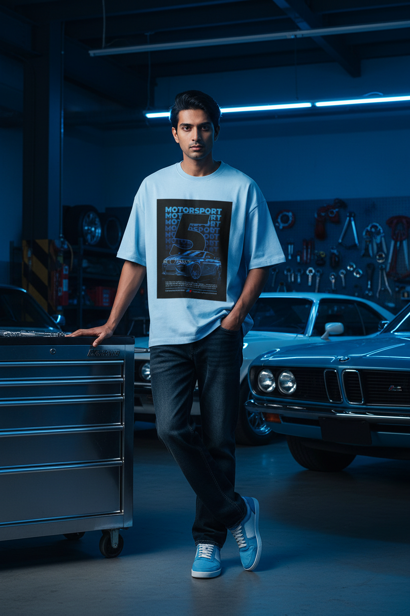 Motorsport Five – Oversized Terry T-Shirt
