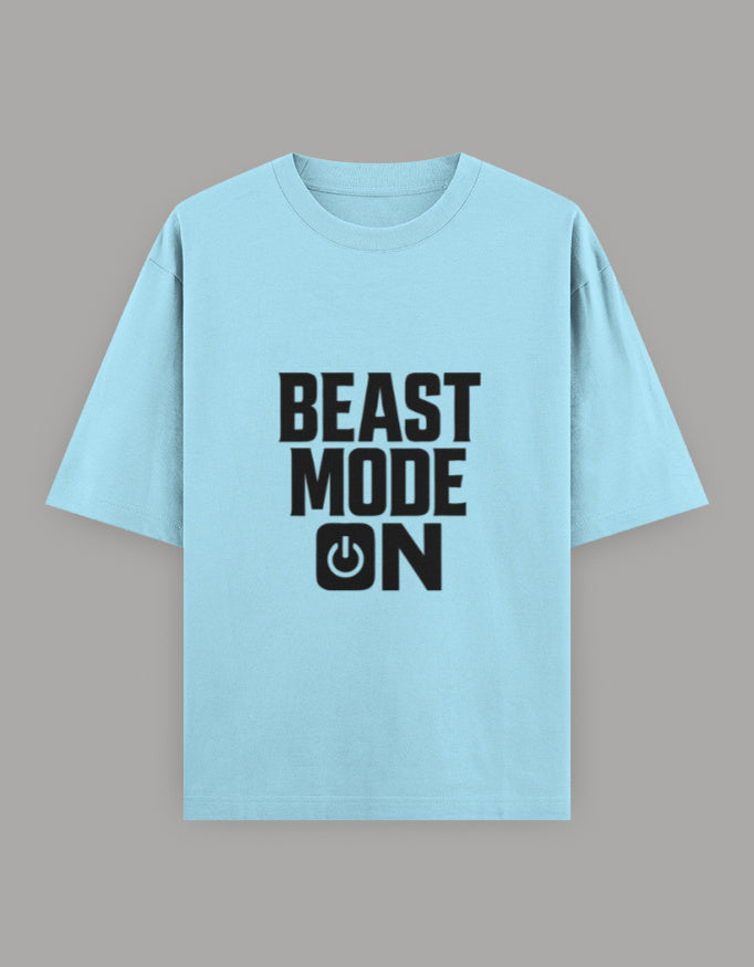 Beast Mode Classic Oversize Tee t-shirt oversized fit printed design detail view by HAViT Apparel