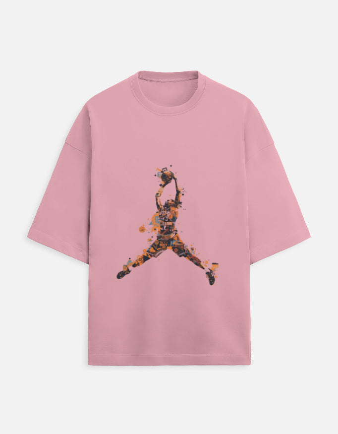 Unisex Terry Oversized Tee oversized fit cotton fabric heavyweight fabric detail view by HAViT Apparel