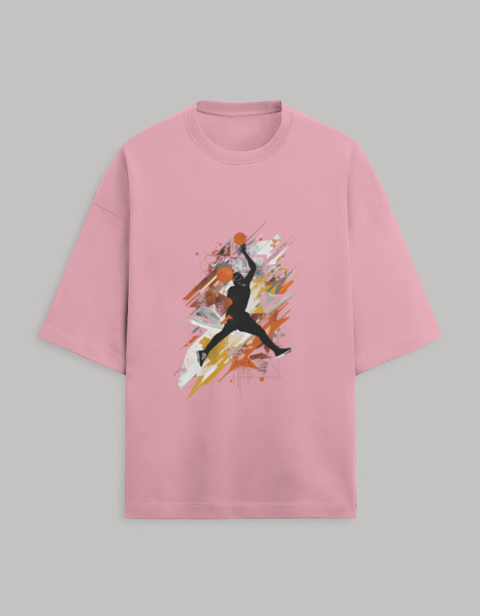 Terry Oversized Tee oversized fit cotton fabric heavyweight fabric detail view by HAViT Apparel