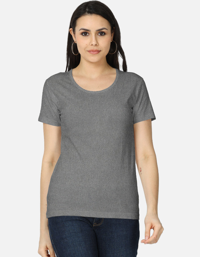 Women's Classic T-Shirt regular fit cotton fabric heavyweight fabric detail view by HAViT Apparel