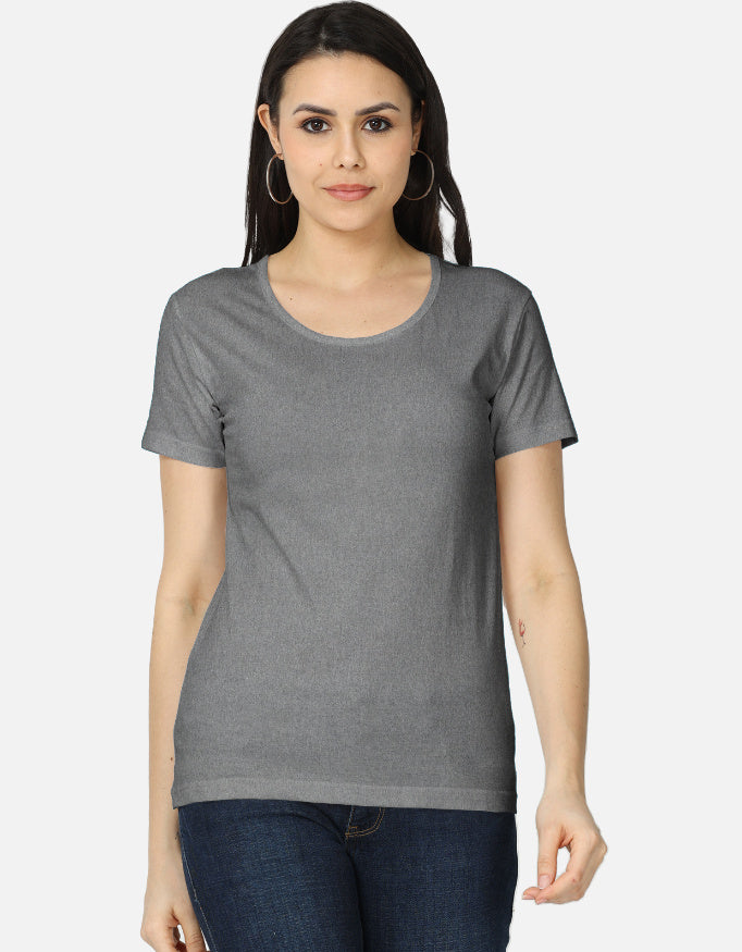 Women's Classic T-Shirt regular fit cotton fabric heavyweight fabric detail view by HAViT Apparel