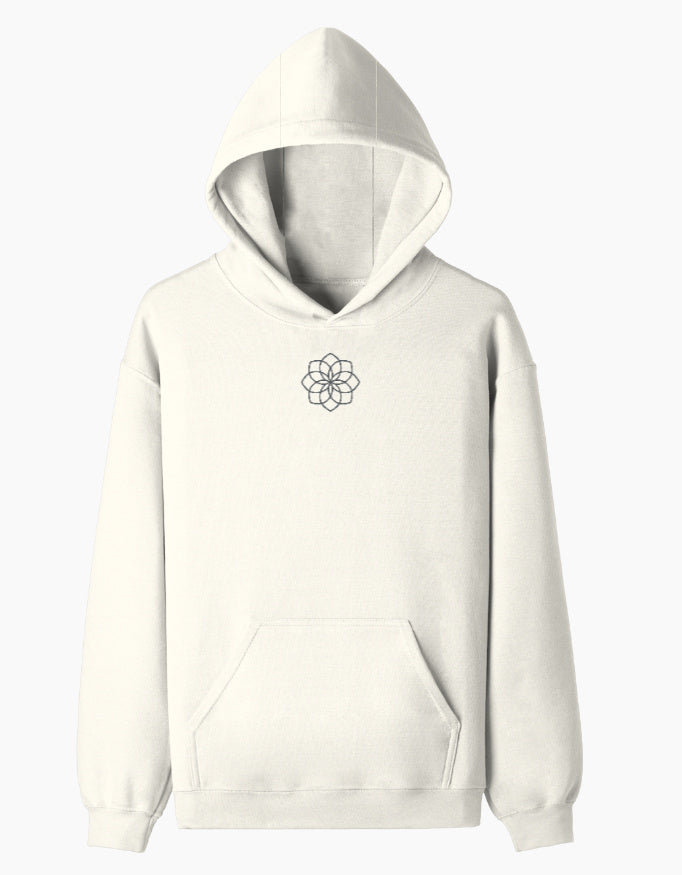 Centered Soul Pullover Hoodie hoodie regular fit cotton fabric heavyweight fabric detail view by HAViT Apparel