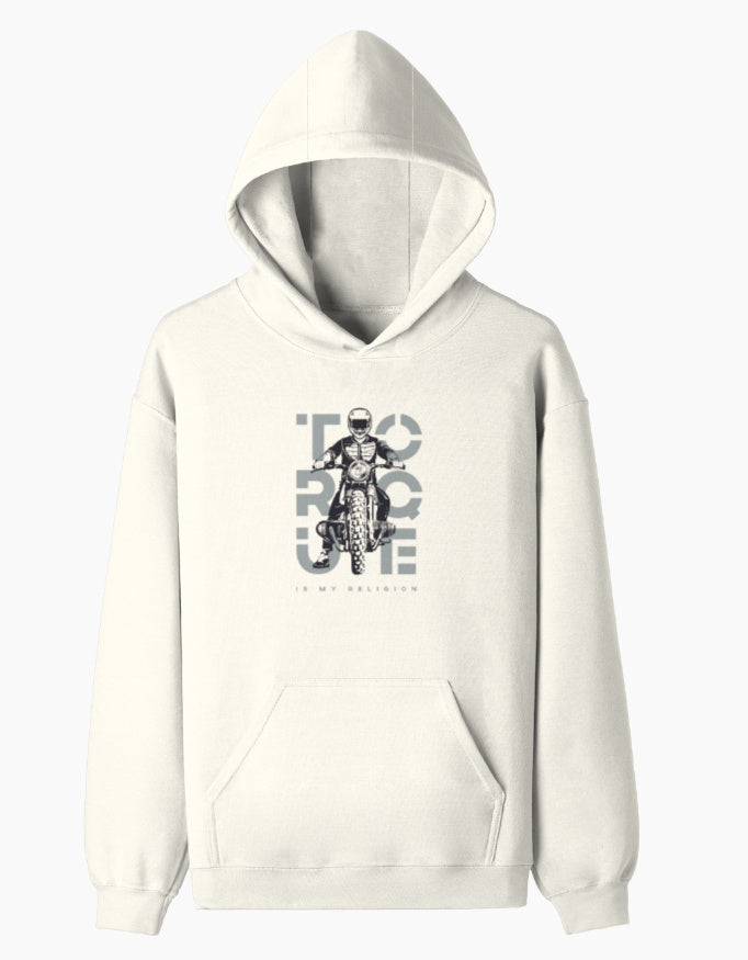 Torque- Pullover Hoodie sweatshirt regular fit cotton fabric heavyweight fabric detail view by HAViT Apparel
